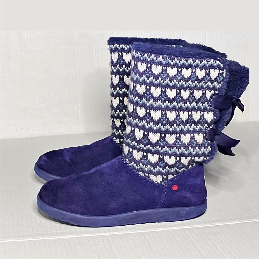 UGG Knit Heart Knotty Fair Isle Boots